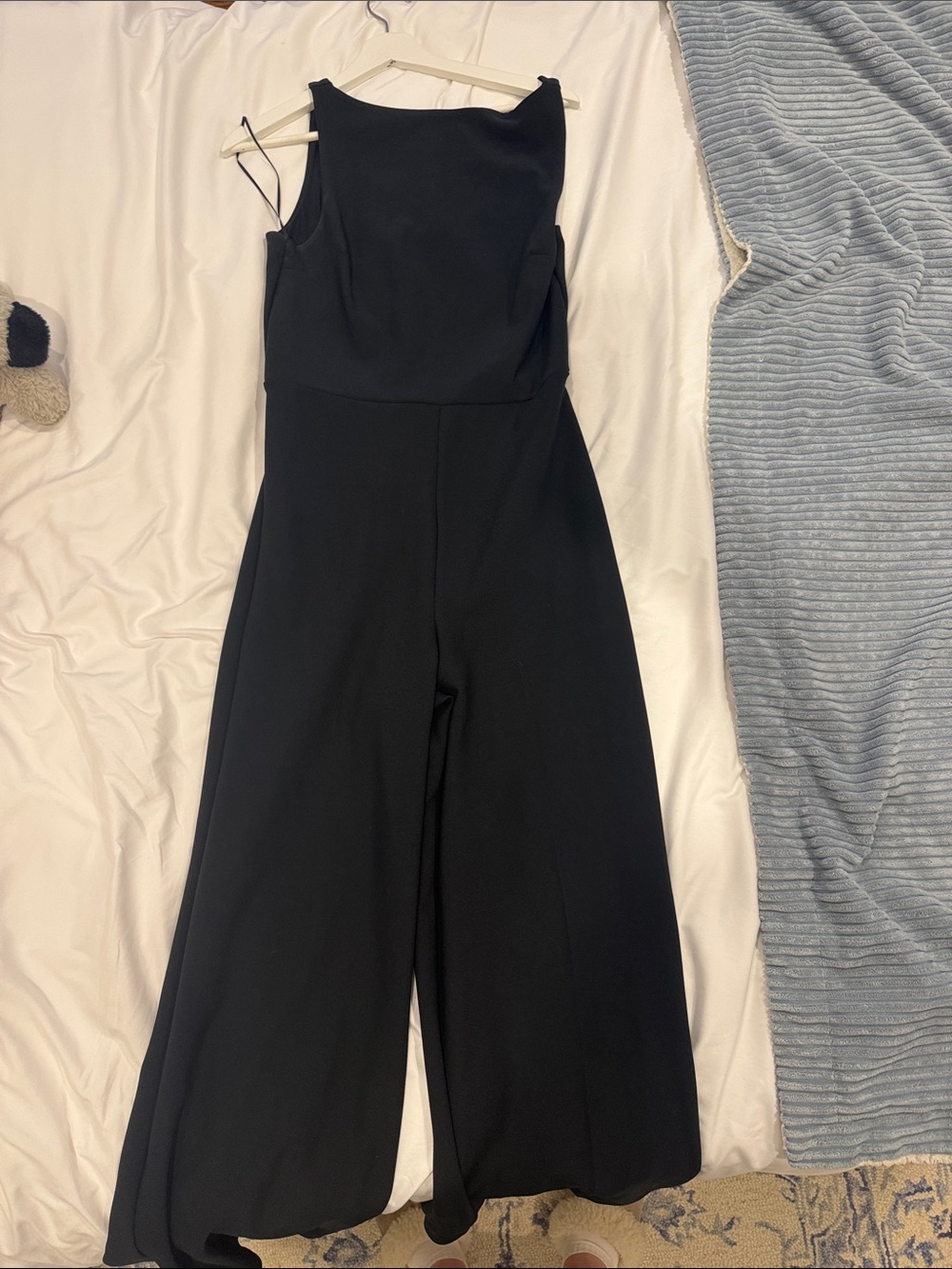 Abercrombie & Fitch Black Wide-Leg Sleeveless Jumpsuit